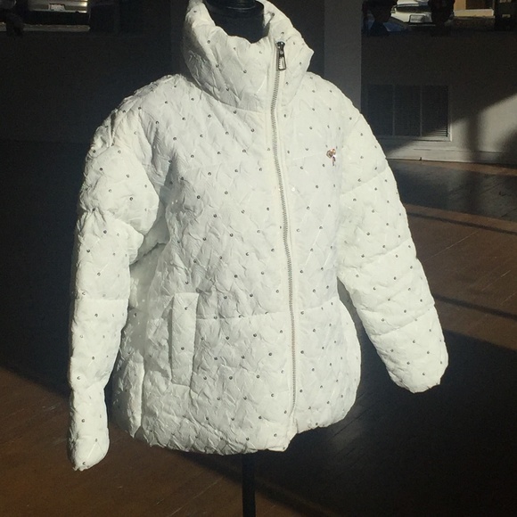 Bright white sequined puffer - Picture 2 of 5